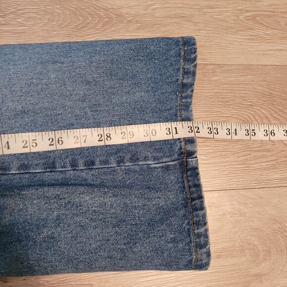 Vtg Zana Di Jeans Size 9 10 Flare High Rise Dragon Fly Embroidered 80's 90's - Picture 9 of 10